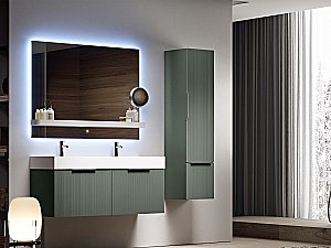 Тумба с раковиной Cezares Premium Plisse 121х45 Grigio nuvola для ванной в интернет-магазине Sanbest