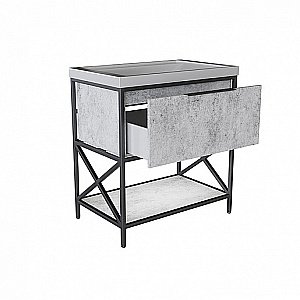 Тумба с раковиной Mixline Бруклин 80 543950 бетон для ванной в интернет-магазине Sanbest