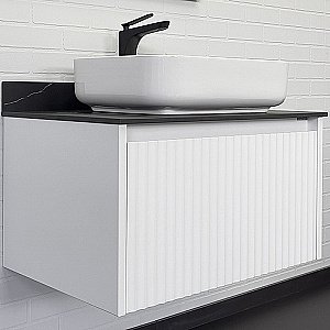 Тумба с раковиной Comforty Марсель 75 (T-Y9378) белая для ванной в интернет-магазине Sanbest