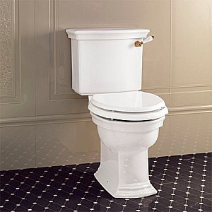 Унитаз напольный Devon&Devon Westminster белый/ручка бронза, с бачком купить в интернет-магазине Sanbest