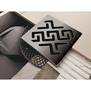 Душевой трап боковой Berges Platz Antik 10х10 091160 хром глянец купить в интернет-магазине Sanbest