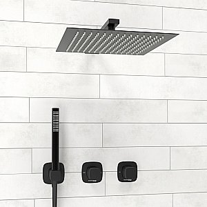 Душевая система WasserKRAFT Nuthe 9100 SET2838 черный Soft-touch матовый купить в интернет-магазине сантехники Sanbest