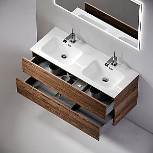 Тумба с раковиной Sancos Urban 120 UR120-2ECH дуб чарльстон для ванной в интернет-магазине Sanbest