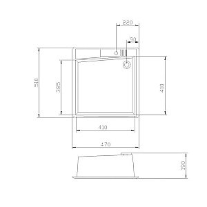 Кухонная мойка Акватон Парма 47 серый купить в интернет-магазине сантехники Sanbest
