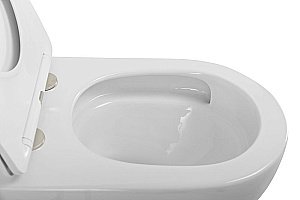 Унитаз Art&Max PARMA AM2381CHRV/SC белый, с крышкой микролифт, безободковый купить в интернет-магазине Sanbest