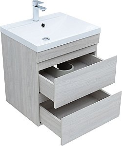 Тумба с раковиной Aquanet Нота New 334203 60 дуб холден для ванной в интернет-магазине Sanbest