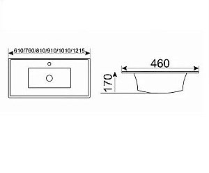 Раковина CeramaLux N 101 9100ММВ чёрная матовая купить в интернет-магазине Sanbest