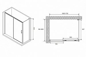 Душевой уголок Abber Komfort S102 170 прозрачный/хром купить в интернет-магазине Sanbest