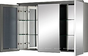 Зеркальный шкаф De Aqua Алюминиум 261755 120 серебро купить в интернет-магазине сантехники Sanbest