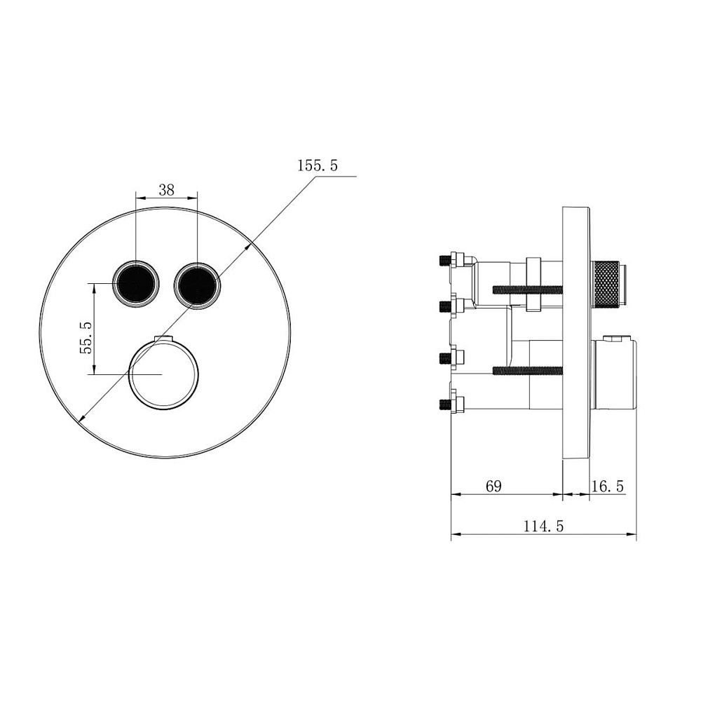 Душевая система Vincea Inspire VSFW-3I22MT3RCH хром купить в интернет-магазине сантехники Sanbest