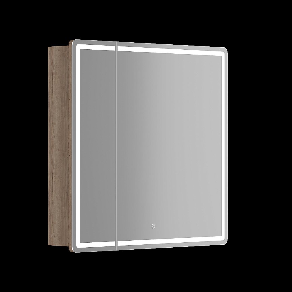Зеркальный шкаф Sancos Mirror MI80EG дуб галифакс натуральный купить в интернет-магазине сантехники Sanbest