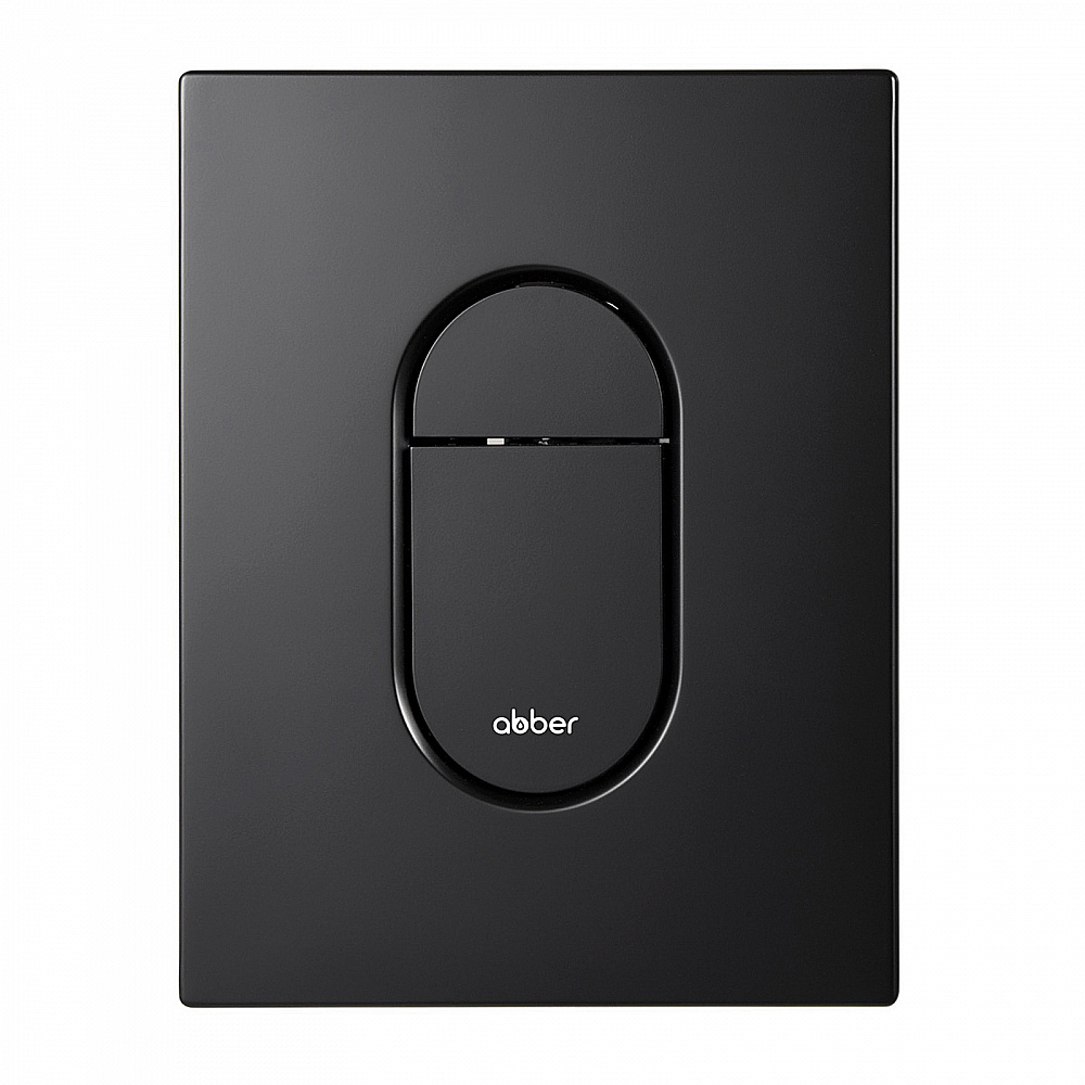 Кнопка для инсталляции Abber AC0124MB черная матовая купить в интернет-магазине сантехники Sanbest