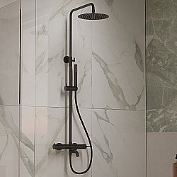 Душевая система Vincea Villa VSFS-1VL1MB черный купить в интернет-магазине сантехники Sanbest