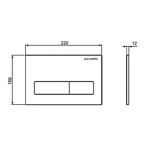Инсталляция для унитаза Azario AZ-8010-1000 купить в интернет-магазине сантехники Sanbest