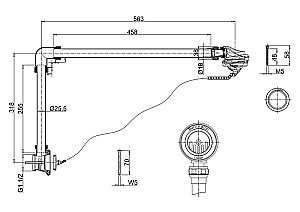 Слив-перелив для ванны Burlington W4 BNKL шлифованный никель купить в интернет-магазине сантехники Sanbest
