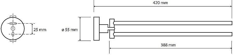 Полотенцедержатель Bemeta Brilo 161204190 золото купить в интернет-магазине сантехники Sanbest
