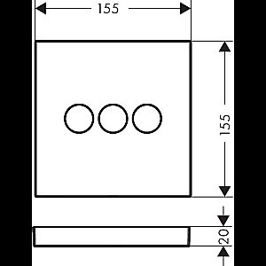 Дивертор Hansgrohe ShowerSelect 15764990 золото для смесителя в интернет-магазине сантехники Sanbest
