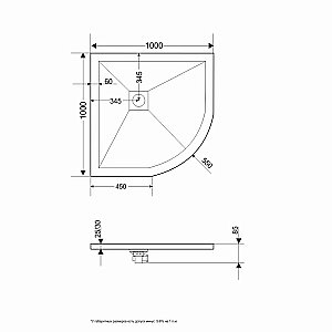 Душевой поддон Grossman STRONG GR-S1100100 100x100 белый купить в интернет-магазине Sanbest