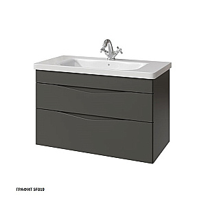 Тумба с раковиной Caprigo Lento 90 два ящика, цвет на выбор для ванной в интернет-магазине Sanbest