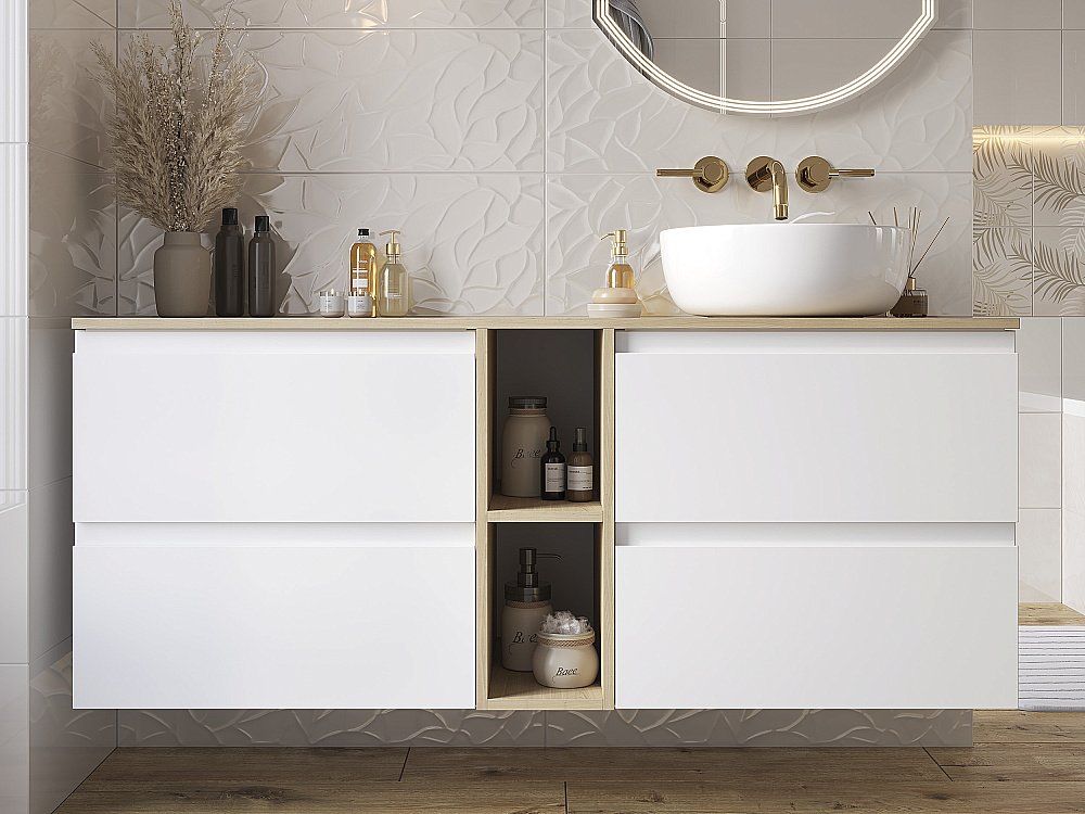 Раковина накладная Cersanit MODUO 40 63569 белая купить в интернет-магазине Sanbest