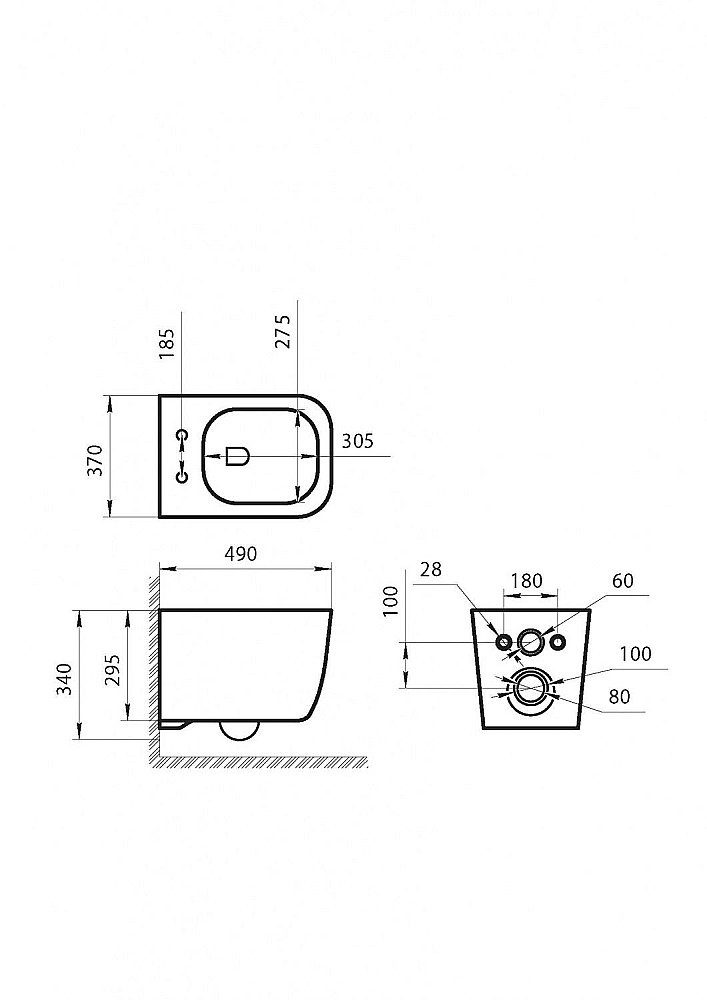 Унитаз подвесной Art&Max BOLOGNA AM211CHR/AM211SC белый, с сиденьем микролифт, безободковый купить в интернет-магазине Sanbest