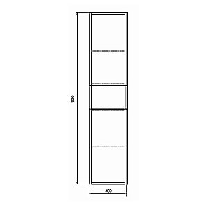 Шкаф-колонна Comforty Бордо 00-00007266 40 дуб темно-коричневый для ванной в интернет-магазине сантехники Sanbest