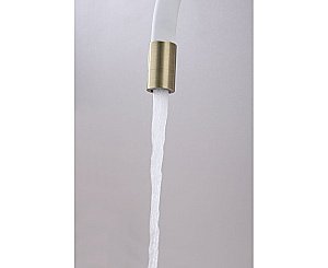 Смеситель для кухни Paulmark Salix Sa213419-BRw бронза/белый купить в интернет-магазине сантехники Sanbest