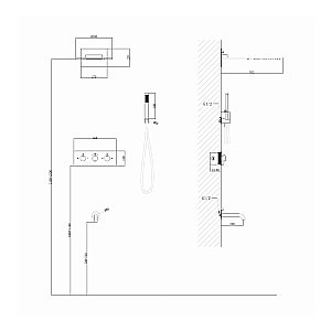 Душевая система ABBER Wasser Kreis AF8150G золото матовое купить в интернет-магазине сантехники Sanbest