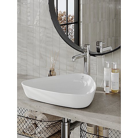 Раковина накладная Orange 50 B07-500W белая купить в интернет-магазине Sanbest