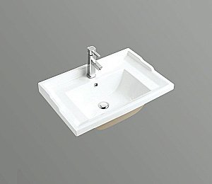Раковина Ceramalux N 101 NYJ840-100 белая купить в интернет-магазине Sanbest