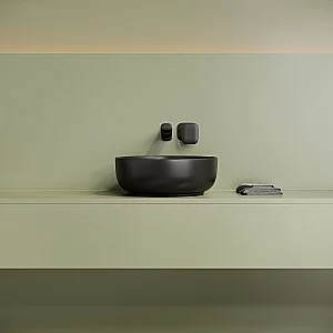 Раковина Sancos Taycan 37,5 CN12003MB черная матовая купить в интернет-магазине Sanbest