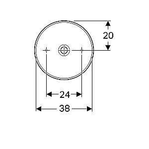 Раковина накладная Geberit VariForm 500.768.01.2 белая купить в интернет-магазине Sanbest