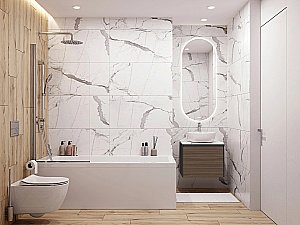 Мебель для ванной Cersanit GRANDE 60 со столешницей, бежевая черный орех для ванной в интернет-магазине Sanbest