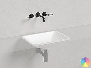 Раковина врезная снизу столешницы Salini MAREA 06 1802206MF 55 из искусственного камня S-Stone, матовая, цвет по RAL полностью купить в интернет-магазине Sanbest