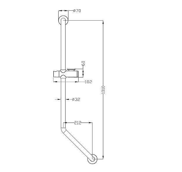 Душевая штанга Elghansa SB-305-Black черная купить в интернет-магазине сантехники Sanbest