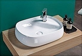 Раковина накладная Gid Lago 59 N9048 51185 белая купить в интернет-магазине Sanbest