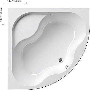 Ванна акриловая Ravak Gentiana 150x150 купить в интернет-магазине Sanbest