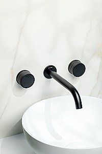 Смеситель для раковины Boheme Prestige 152-2-B-PR черный матовый купить в интернет-магазине сантехники Sanbest