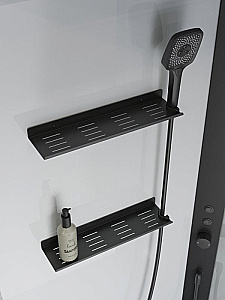 Душевая кабина BelBagno UNO-CAB-A-1-NERO 90x90 стекло прозрачное/профиль черный матовый купить в интернет-магазине Sanbest