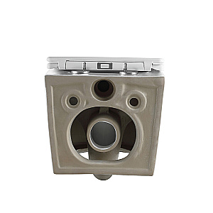 Унитаз подвесной Grossman Thin Rim GR-5604SQ белый, безободковый, с крышкой микролифт, слив торнадо купить в интернет-магазине Sanbest