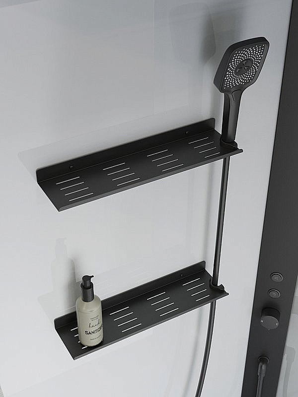 Душевая кабина BelBagno UNO-CAB-A-1-NERO 90x90 стекло прозрачное/профиль черный матовый купить в интернет-магазине Sanbest