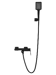 Смеситель для ванны с душем WONZON & WOGHAND DIAMOND, Черный матовый (WW-88639011-MB) купить в интернет-магазине сантехники Sanbest