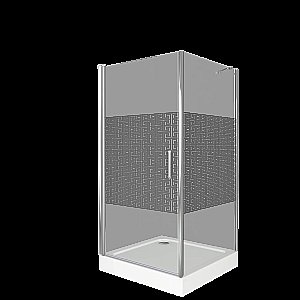 Душевой уголок Good door FANTASY DR+SP 90x90 прозрачный с рисунком купить в интернет-магазине Sanbest