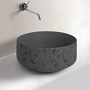 Раковина накладная Artceram Cognac 42 COL001 15 87 Grigio oliva/lol купить в интернет-магазине Sanbest