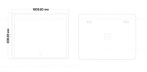 Зеркало Art&Max ELEGANT AM-Ele-1000-800-DS-F в ванную от интернет-магазине сантехники Sanbest