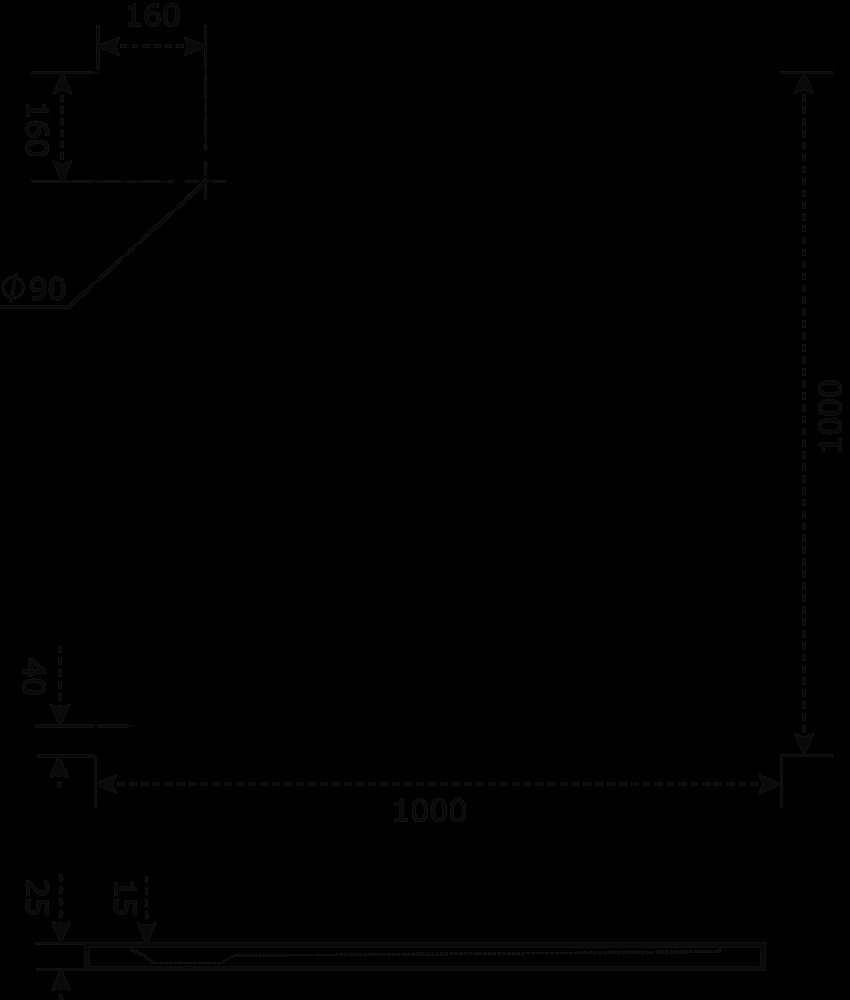 Душевой поддон Good door ЭКЛИПС 100x100 купить в интернет-магазине Sanbest