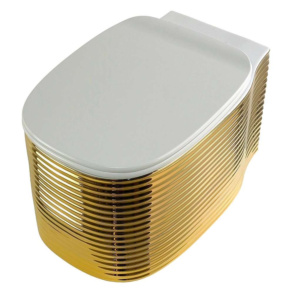 Унитаз подвесной Migliore MARE 32053 золото купить в интернет-магазине Sanbest