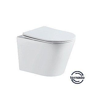 Унитаз Vincea Piatti VT1-11T безободковый, смыв торнадо, с крышкой микролифт, белый купить в интернет-магазине Sanbest