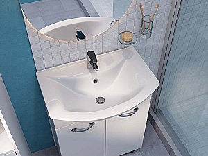 Раковина Акватон Santeri Грация 60 131203S0011B0 белая купить в интернет-магазине Sanbest