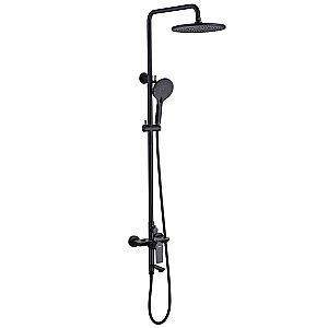 Душевая система Abber Weiss Insel AF8016BL черная матовая купить в интернет-магазине сантехники Sanbest